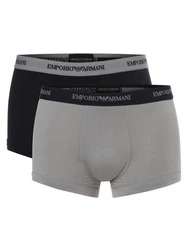 Emporio Armani Trunk (2er-Pack) Herren Boxershorts Grau/Marine