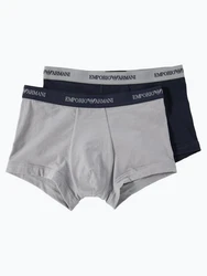 Emporio Armani Trunk (2er-Pack) Herren Boxershorts Grau/Marine