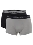 Emporio Armani Trunk (2er-Pack) Herren Boxershorts Grau/Marine