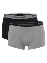 Emporio Armani Trunk (2er-Pack) Herren Boxershorts Grau/Marine