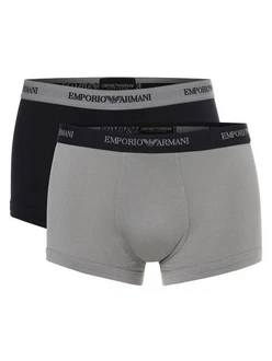 Emporio Armani Trunk (2er-Pack) Herren Boxershorts Grau/Marine