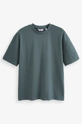 Next T-Shirt aus schwerem Stoff Grün/Dunkelgrün/Türkis/Grau