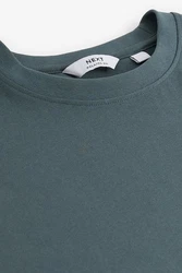 Next T-Shirt aus schwerem Stoff Grün/Dunkelgrün/Türkis/Grau