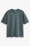 Next T-Shirt aus schwerem Stoff Grün/Dunkelgrün/Türkis/Grau