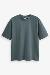 Next T-Shirt aus schwerem Stoff Grün/Dunkelgrün/Türkis/Grau