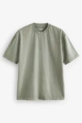 Next T-Shirt aus schwerem Stoff Dunkelgrün/Khaki/Grün/Hellgrün