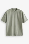 Next T-Shirt aus schwerem Stoff Dunkelgrün/Khaki/Grün/Hellgrün