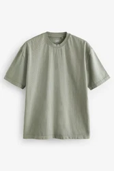 Next T-Shirt aus schwerem Stoff Dunkelgrün/Khaki/Grün/Hellgrün