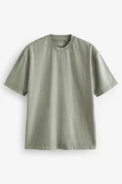 T-Shirt T-Shirt aus schwerem Stoff (1-tlg)