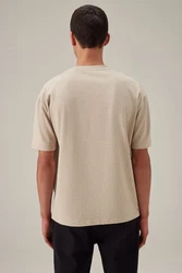 Next T-Shirt aus schwerem Stoff Khaki/Beige/Braun