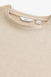 Next T-Shirt aus schwerem Stoff Khaki/Beige/Braun