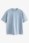 Next T-Shirt aus schwerem Stoff Hellblau/Blau