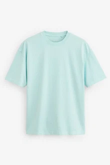 Next T-Shirt aus schwerem Stoff Hellgrün/Hellblau/Grün/Türkis