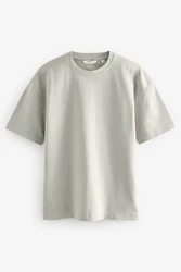 Next T-Shirt aus schwerem Stoff Khaki/Grau/Hellgrün/Beige