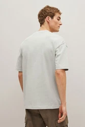 Next T-Shirt aus schwerem Stoff Khaki/Grau/Hellgrün/Beige