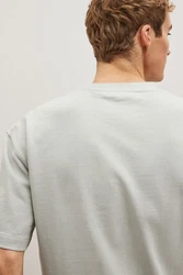 Next T-Shirt aus schwerem Stoff Khaki/Grau/Hellgrün/Beige
