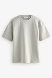 Next T-Shirt aus schwerem Stoff Khaki/Grau/Hellgrün/Beige