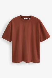 Next T-Shirt aus schwerem Stoff Orange/Braun/Rot