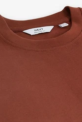 Next T-Shirt aus schwerem Stoff Orange/Braun/Rot
