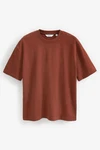 Next T-Shirt aus schwerem Stoff Orange/Braun/Rot