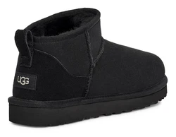 UGG CLASSIC ULTRA MINI Schlupfboots Schwarz/Dunkelgrau