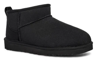 UGG CLASSIC ULTRA MINI Schlupfboots Schwarz/Dunkelgrau