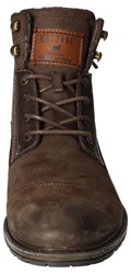 MUSTANG Stiefelette Schnürboots Braun/Dunkelbraun/Khaki/Dunkelgrün
