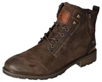 MUSTANG Stiefelette Schnürboots Braun/Dunkelbraun/Khaki/Dunkelgrün
