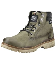 Stiefelette Lederimitat Schnrstiefelette