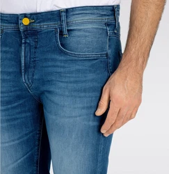 MAC Straight Jeans Flexx-Driver Hellblau/Blau/Grün