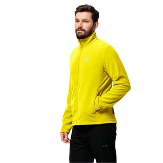 Jack Wolfskin Fleecejacke Taunus Gelb/Neonfarben/Grün