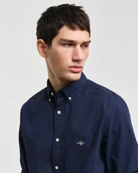 Gant Langarmhemd REG MICRO PRINT SHIRT Dunkelblau/Blau/Hellblau