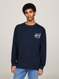 Langarmshirt TJM REG SPRAY TEE LS EXT mit groem Rckenprint