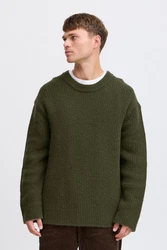 !Solid Strickpullover SDNOHI Dunkelgrün