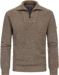 Redmond Strickpullover Troyer Braun/Grau/Khaki/Beige