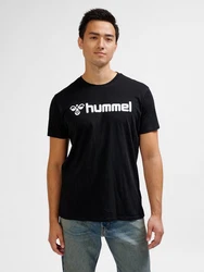 hummel T-Shirt Regular Fit Stretch Rundhalsausschnitt Logo (7928) Schwarz (7928-2)