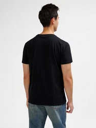 hummel T-Shirt Regular Fit Stretch Rundhalsausschnitt Logo (7928) Schwarz (7928-2)