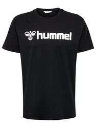 hummel T-Shirt Regular Fit Stretch Rundhalsausschnitt Logo (7928) Schwarz (7928-2)