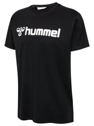 hummel T-Shirt Regular Fit Stretch Rundhalsausschnitt Logo (7928) Schwarz (7928-2)