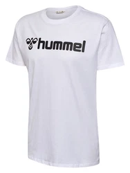 hummel T-Shirt Regular Fit Stretch Rundhalsausschnitt Logo (7928) Weiß (7928)