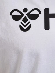 hummel T-Shirt Regular Fit Stretch Rundhalsausschnitt Logo (7928) Weiß (7928)