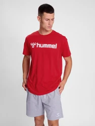 hummel T-Shirt Regular Fit Stretch Rundhalsausschnitt Logo (7928) Rot (7928)