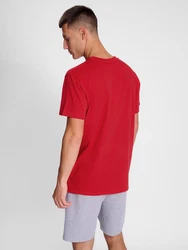 hummel T-Shirt Regular Fit Stretch Rundhalsausschnitt Logo (7928) Rot (7928)