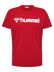 hummel T-Shirt Regular Fit Stretch Rundhalsausschnitt Logo (7928) Rot (7928)