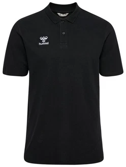 hummel Poloshirt Regular Fit mit klassischem Umlegekragen (7926) Schwarz (7926)