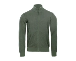 LIVING CRAFTS Strickjacke SPENCER (GOTS zertifiziert) Dunkelgrün/Grün