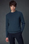 Next Rundhalspullover Regular Fit Dunkelblau/Blau/Grau