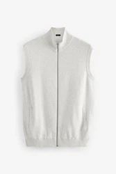 Next Strickweste (1-tlg) Grau/Hellgrau