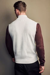 Next Strickweste (1-tlg) Grau/Hellgrau