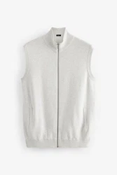 Next Strickweste (1-tlg) Grau/Hellgrau